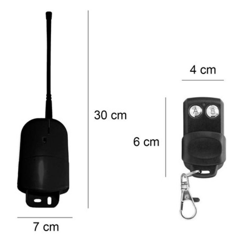 Allpress Kit ricevitore 2 telecomandi universale radiocomando 433mh...