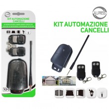 Kit ricevitore 2 telecomandi universale radiocomando 433mhz radio cancelli luci