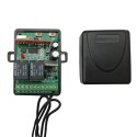 Kit Ricevitore 2 Telecomandi Universale 433MHz Apertura Cancello Automatica