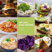 Cuociuova Elettrico Cuoci Uovo Cucina Fino a 7 Uova Sode Bollitore 350W 15x14 cm