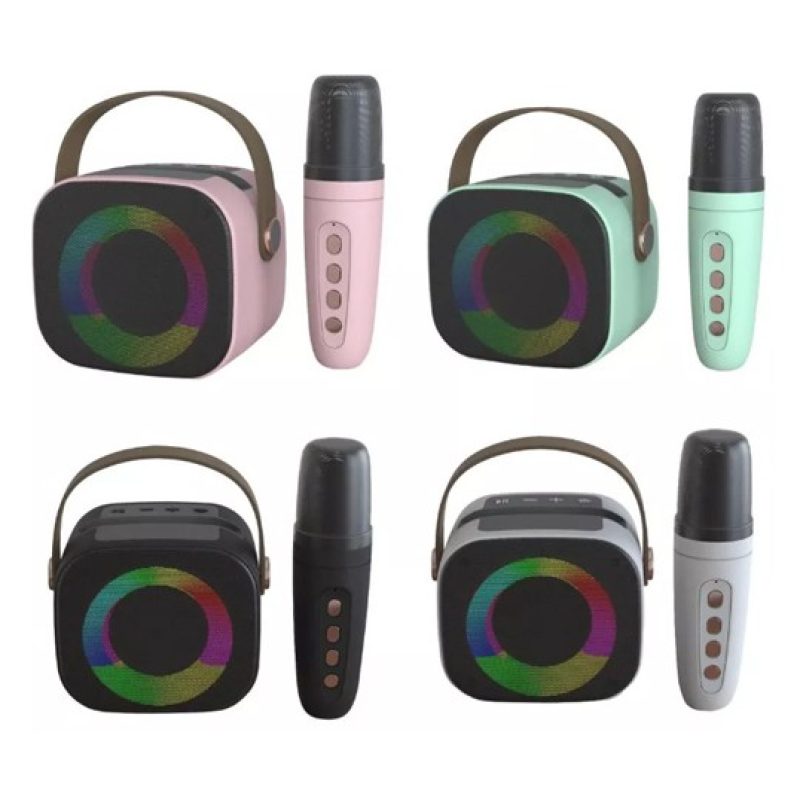 Hongu Cassa Speaker Bluetooth Karaoke 1 Microfono Portatile Ricaric...