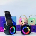 Cassa Speaker Bluetooth Karaoke 1 Microfono Portatile Ricaricabile USB RGB