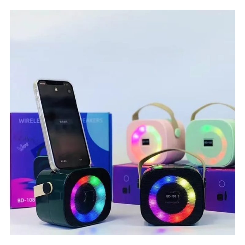 Hongu Cassa Speaker Bluetooth Karaoke 1 Microfono Portatile Ricaric...