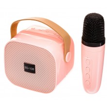 Cassa Speaker Bluetooth Karaoke 1 Microfono Portatile Ricaricabile USB RGB