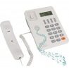 Seven Telefono Fisso tasti grigi grandi tavolo Display LCD calcolat...