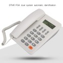 Telefono Fisso tasti grigi grandi tavolo Display LCD calcolatrice anziani bianco