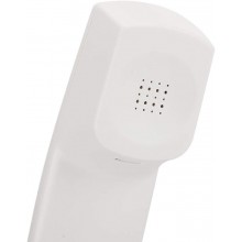 Telefono Fisso tasti grigi grandi tavolo Display LCD calcolatrice anziani bianco