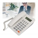 Telefono Fisso tasti grigi grandi tavolo Display LCD calcolatrice anziani bianco