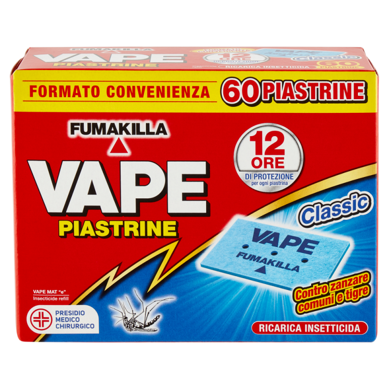 60 Piastrine Antizanzare Comuni Tigri Ricarica Vape Piastrine Classic ricambio