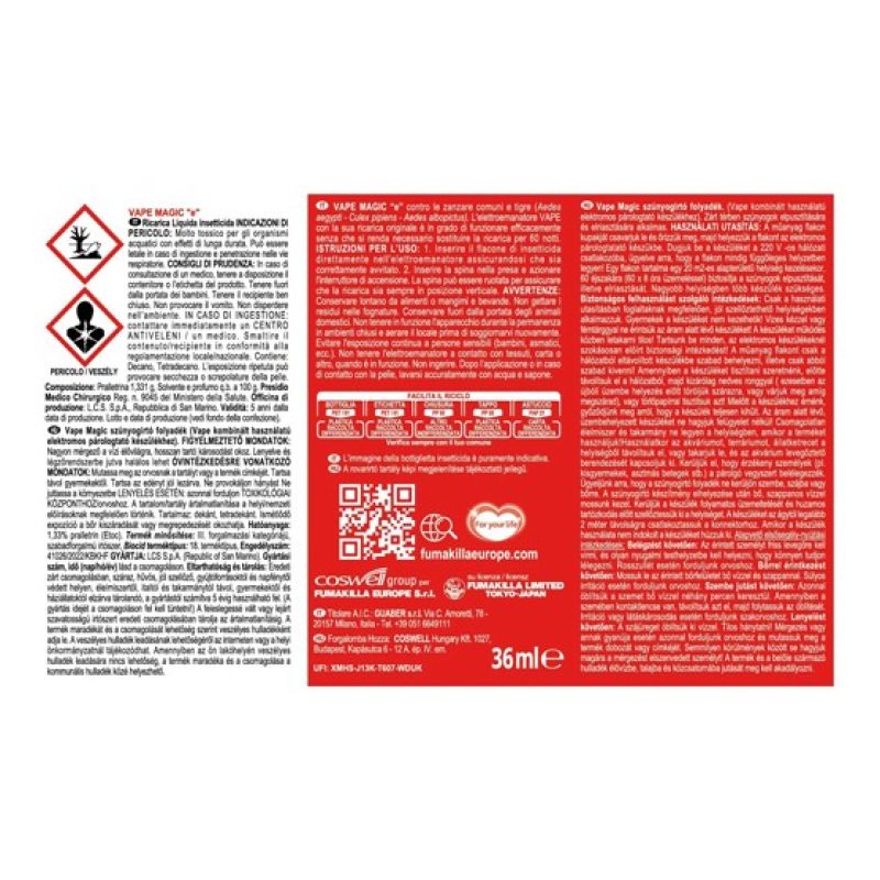 Vape Vape Ricarica Liquida Classico Zanzare comuni tigre per Diffus...