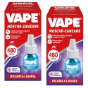 Vape Mosche e Zanzare 2 PZ Ricarica Liquida Per Diffusore Elettrico 480 Ore 22ml
