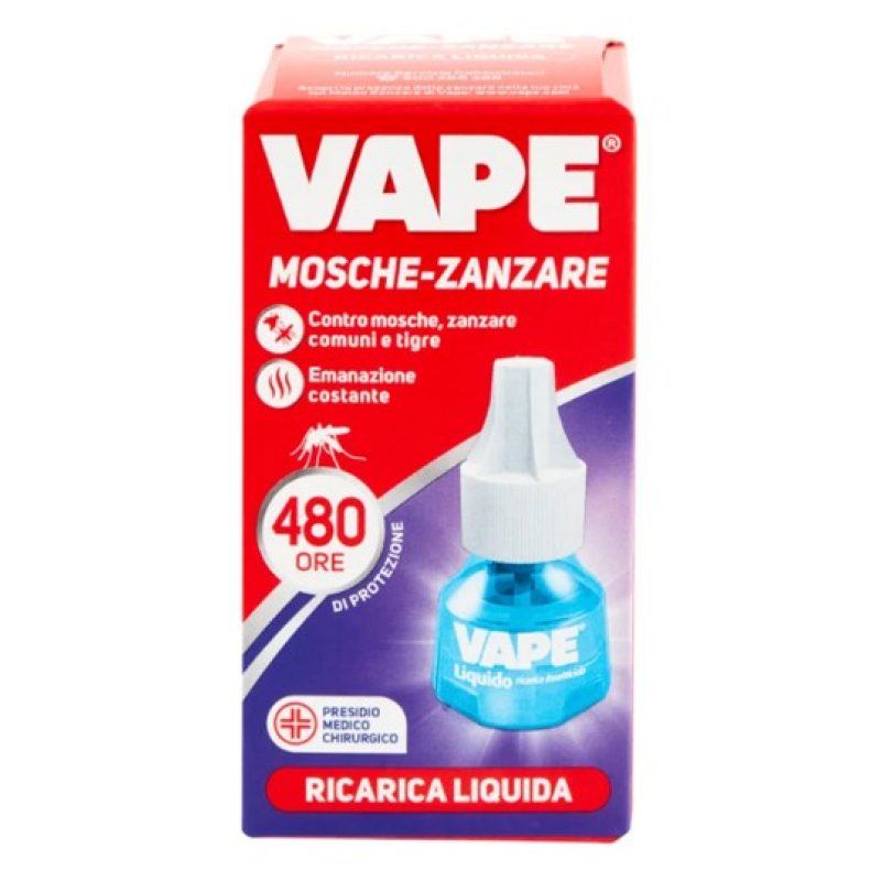 Vape Vape Mosche e Zanzare 2 PZ Ricarica Liquida Per Diffusore Elet...