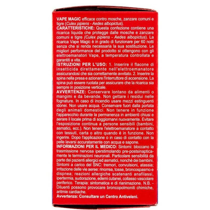 Vape Vape Mosche e Zanzare 2 PZ Ricarica Liquida Per Diffusore Elet...