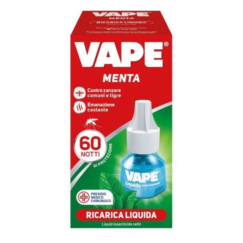 Vape 2x Ricarica Liquida per Insetticida Antizanzare Vape 480 Ore G...