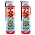 VAPE Spray congelante 2 Pezzi senza insetticida abbatte all'istante 500 ml