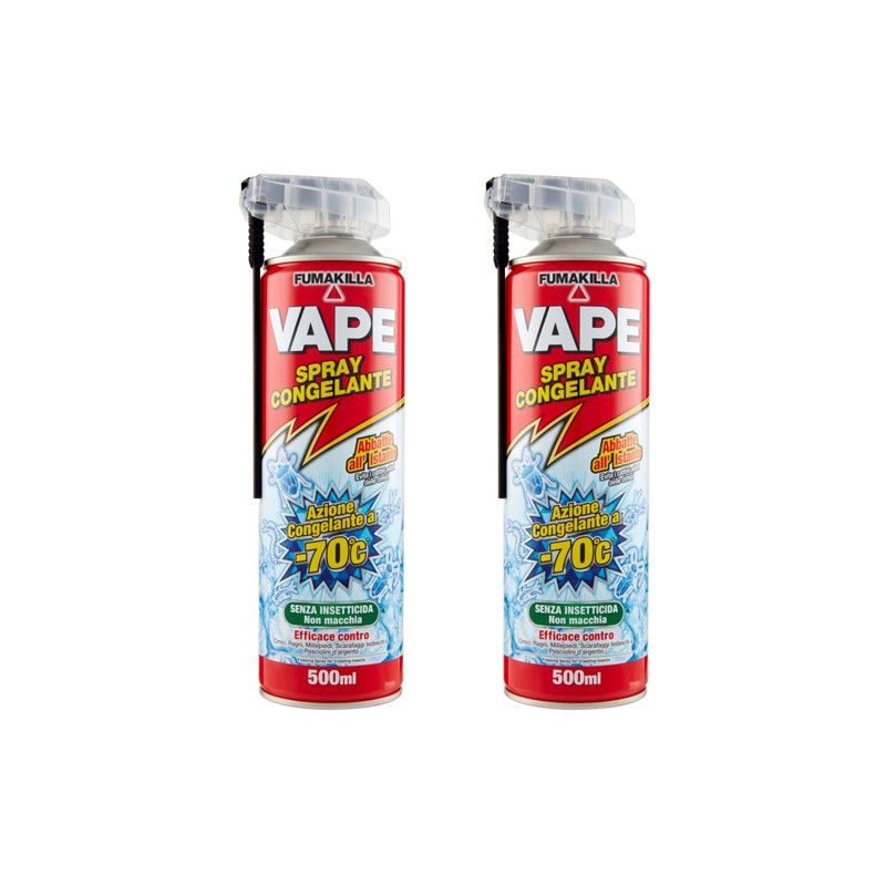 VAPE Spray congelante 2 Pezzi senza insetticida abbatte all'istante 500 ml