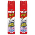 2 Insetticida Mosche Zanzare Spray 400ml Vape profumo di  geranio e lavanda