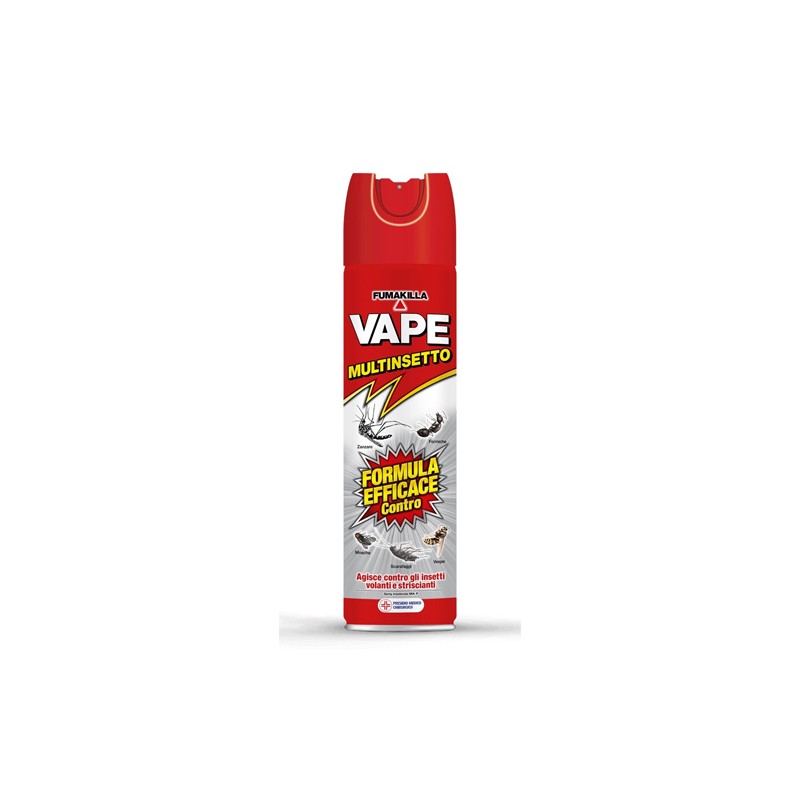 Vape Insetticida multinsetto Spray 400ml Zanzare Mosche Formiche Scarafaggi