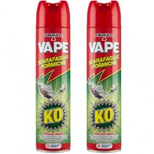 Spray Insetticida multinsetto Vape 400 ml 2 PEZZI per Formiche e Scarafaggi 