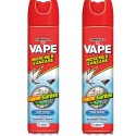 Insetticida Mosche Zanzare Spray 2 Pezzi da 400ml profumo geranio e gelsomino