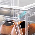 6 Scatole Grande scarpe Scarpiera Cassetto Trasparente Organizzatore impilabili