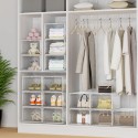 6 Scatole Grande scarpe Scarpiera Cassetto Trasparente Organizzatore impilabili
