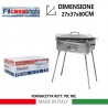 Fil Casalinghi Barbecue grande pic nic fornacetta a carbonella grig...
