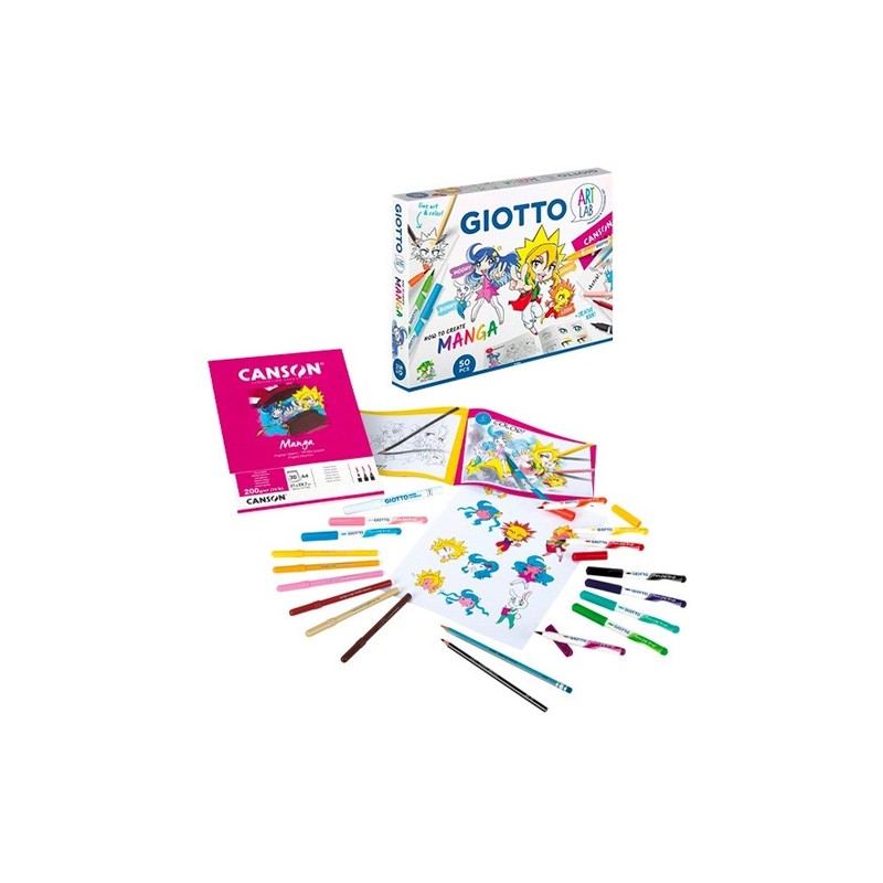 Giotto Art lab Set creativo da disegno Manga f582300 - Fila kit set 50 pz