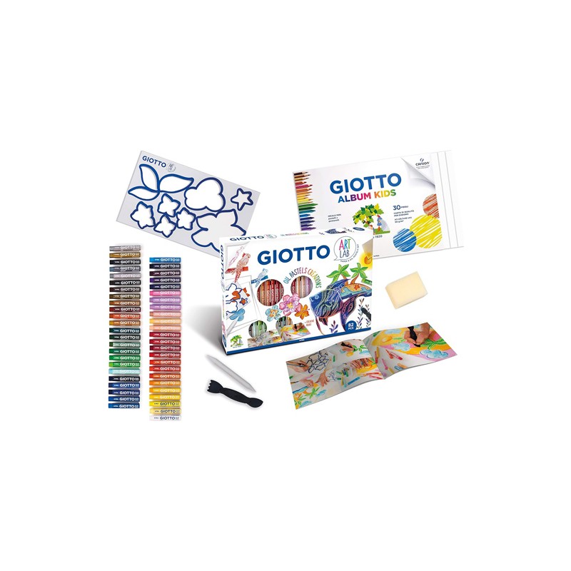 Set di 82 pz Pastelli Colori Ad Olio per Pittura Artistica Giotto Fila art lab