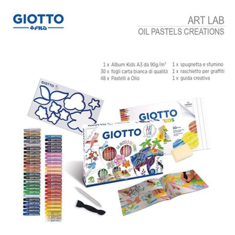 Fila Set di 82 pz Pastelli Colori Ad Olio per Pittura Artistica Gio...