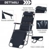 Hongu Sedia sdraio per spiaggia giardino mare pieghevole lettino pr...