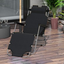 Sedia sdraio per spiaggia giardino mare pieghevole lettino prendisole cuscino