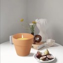 Set 24 Pezzi Candela Citronella In Vasetto Di Terracotta Anti Zanzare 9x8 cm