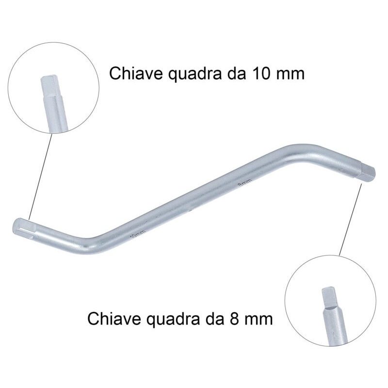 - Senza marca/Generico - Chiave Tappo Olio Quadrata Combinata Svita...