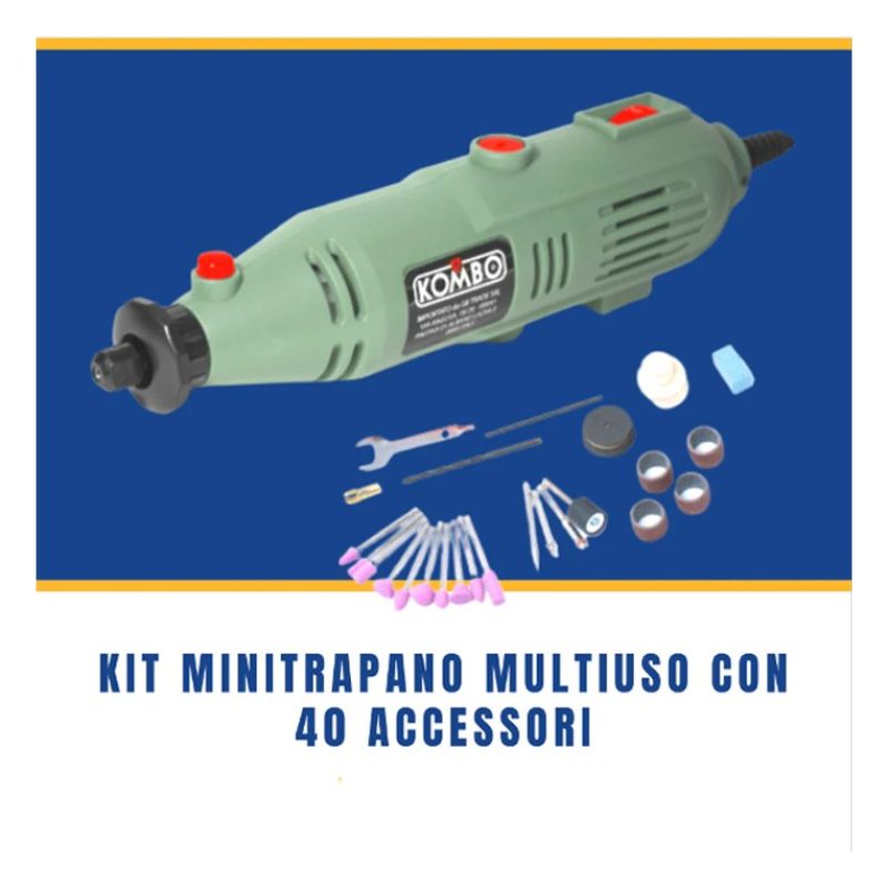 KOMBO Smerigliatrice mini trapano fresa drimmel di precisione 135W ...