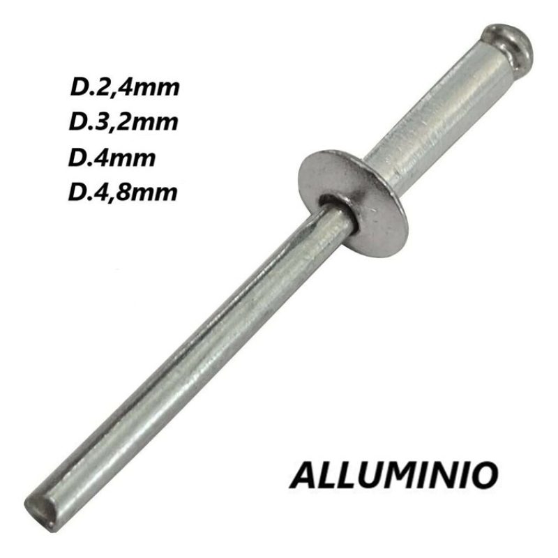 KOMBO 200 Rivetti a strappo in Alluminio per rivettatrice 2,4/3,2/4...