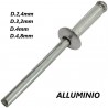 KOMBO 200 Rivetti a strappo in Alluminio per rivettatrice 2,4/3,2/4...