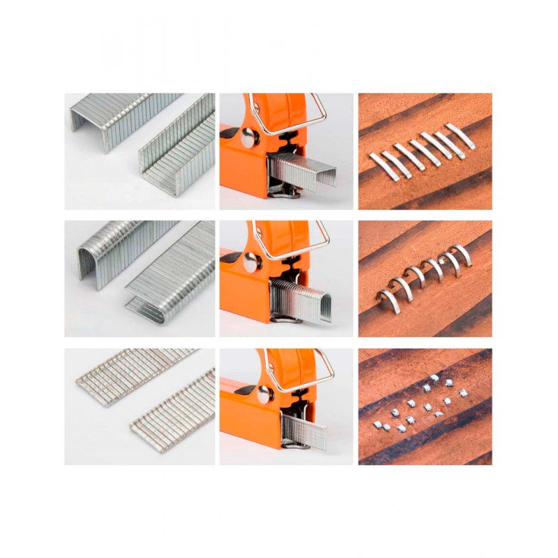 KOMBO 1500 Punti per puntatrici chiodatrici graffettatrice 9.5x8 mm...
