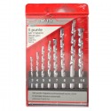 Set 8 punte trapano per muro marmo cemento mattoni 3 - 10 mm con custodia