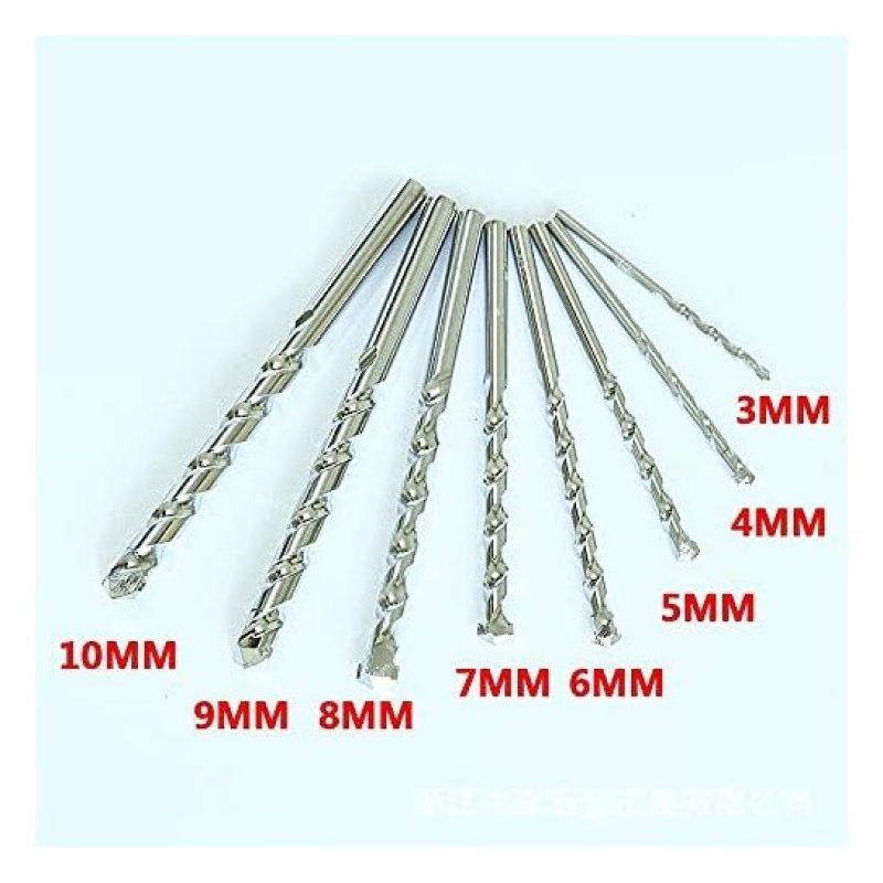 KOMBO Set 8 punte trapano per muro marmo cemento mattoni 3 - 10 mm ...