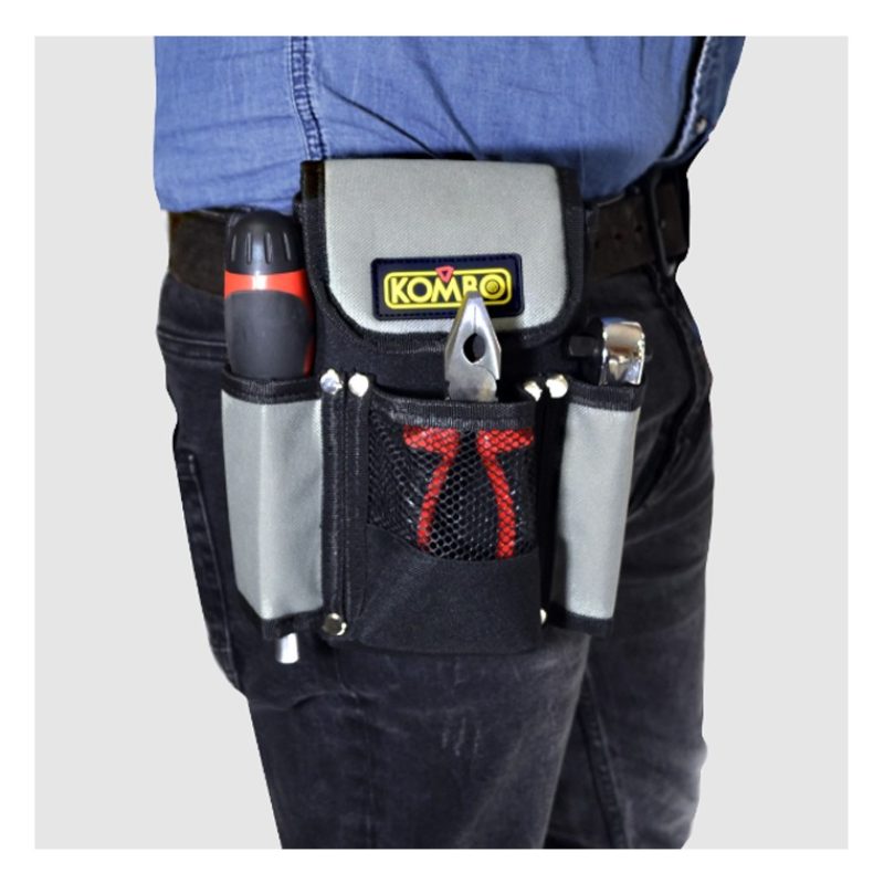 KOMBO Borsa cintura porta utensili attrezzi marsupio 3 tasche elett...