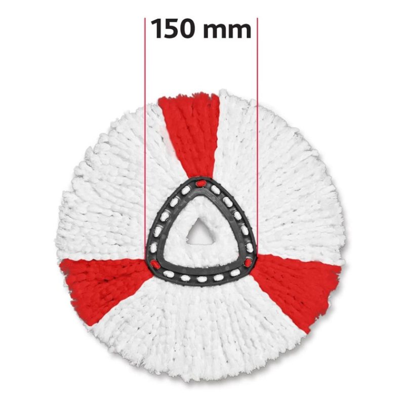 Vileda Mocio di ricambio 100 % in microfibra 2 in 1, Fiocco per Vil...