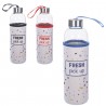 Casa y menaje Bottiglia Borraccia in Vetro 750ml senza BPA Tappo pa...