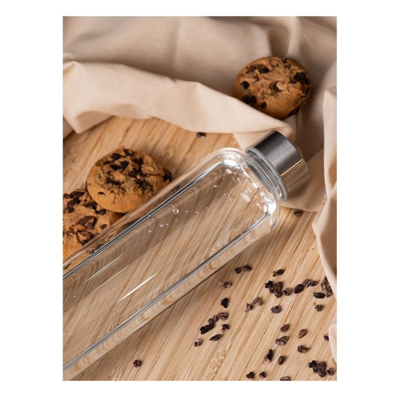 Casa y menaje Bottiglia Borraccia in Vetro 750ml senza BPA Tappo pa...