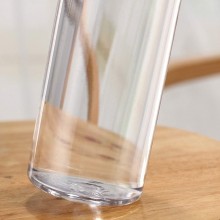 2x Bottiglia Borraccia in Vetro 300ml senza BPA Tappo palestra acqua sport