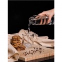2x Bottiglia Borraccia in Vetro 300ml senza BPA Tappo palestra acqua sport