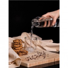 2x Bottiglia Borraccia in Vetro 300ml senza BPA Tappo palestra acqua sport