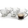 Casa y menaje Set 12 Tazze Tazzine caffe cappuccino latte in vetro ...