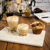 Casa y menaje Set 12 Tazze Tazzine caffe cappuccino latte in vetro ...