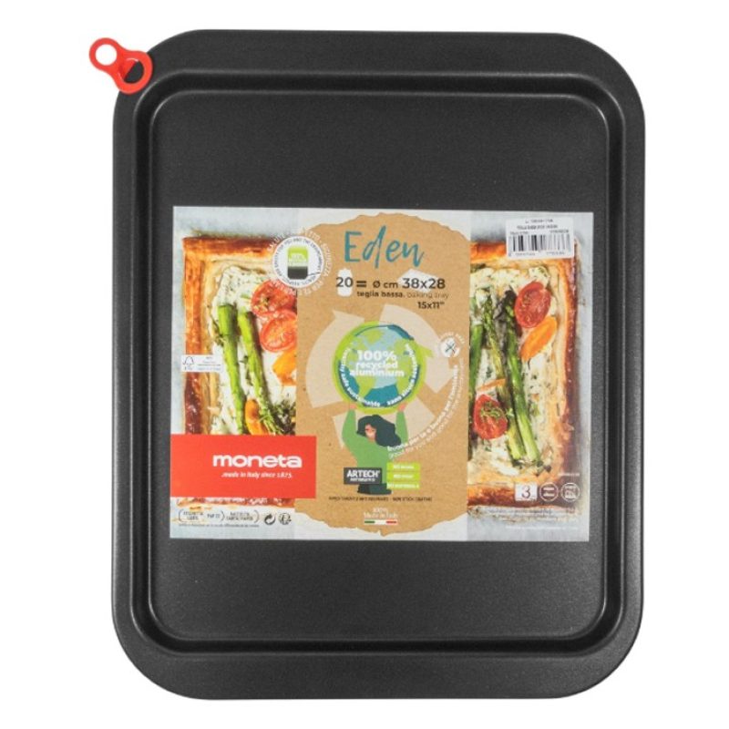 Moneta Teglia rettangolare antiaderente in alluminio Riciclato pizz...